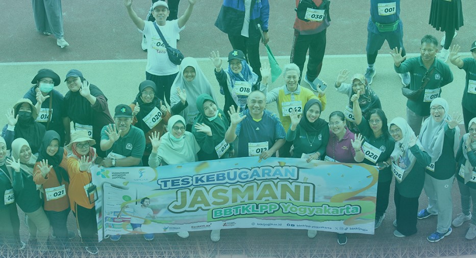 ASN BBTKLPP-Yogyakarta Kompak Ikuti Tes Kebugaran Jasmani